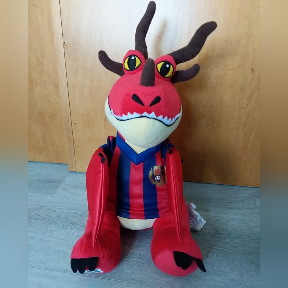 Build a Bear Hookfang How to Train Your Dragon Retired Red Plush BAB